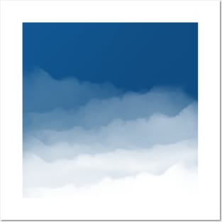 Pantone Classic Blue Watercolor Ombre Posters and Art